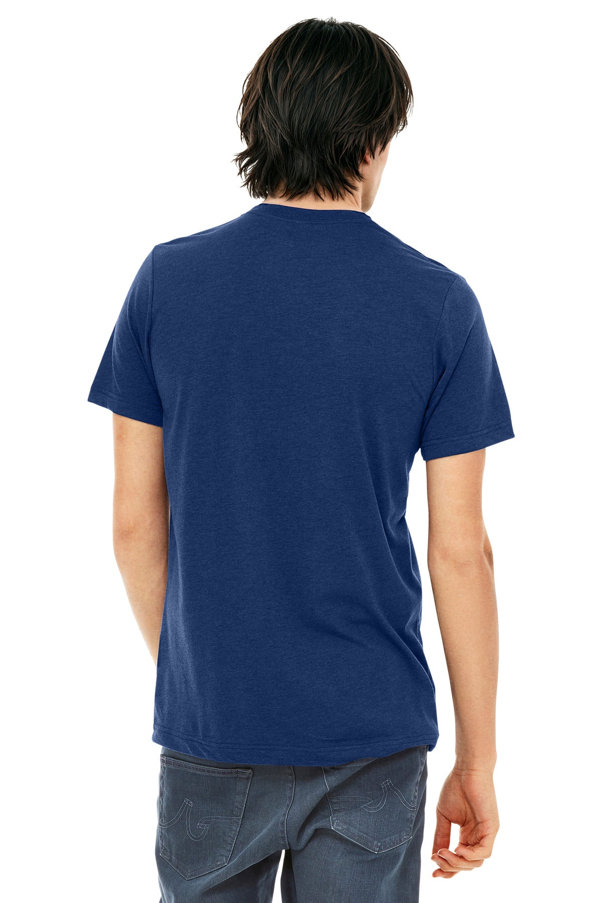 BELLA+CANVAS  Unisex Triblend Short Sleeve Tee - Navy Triblend