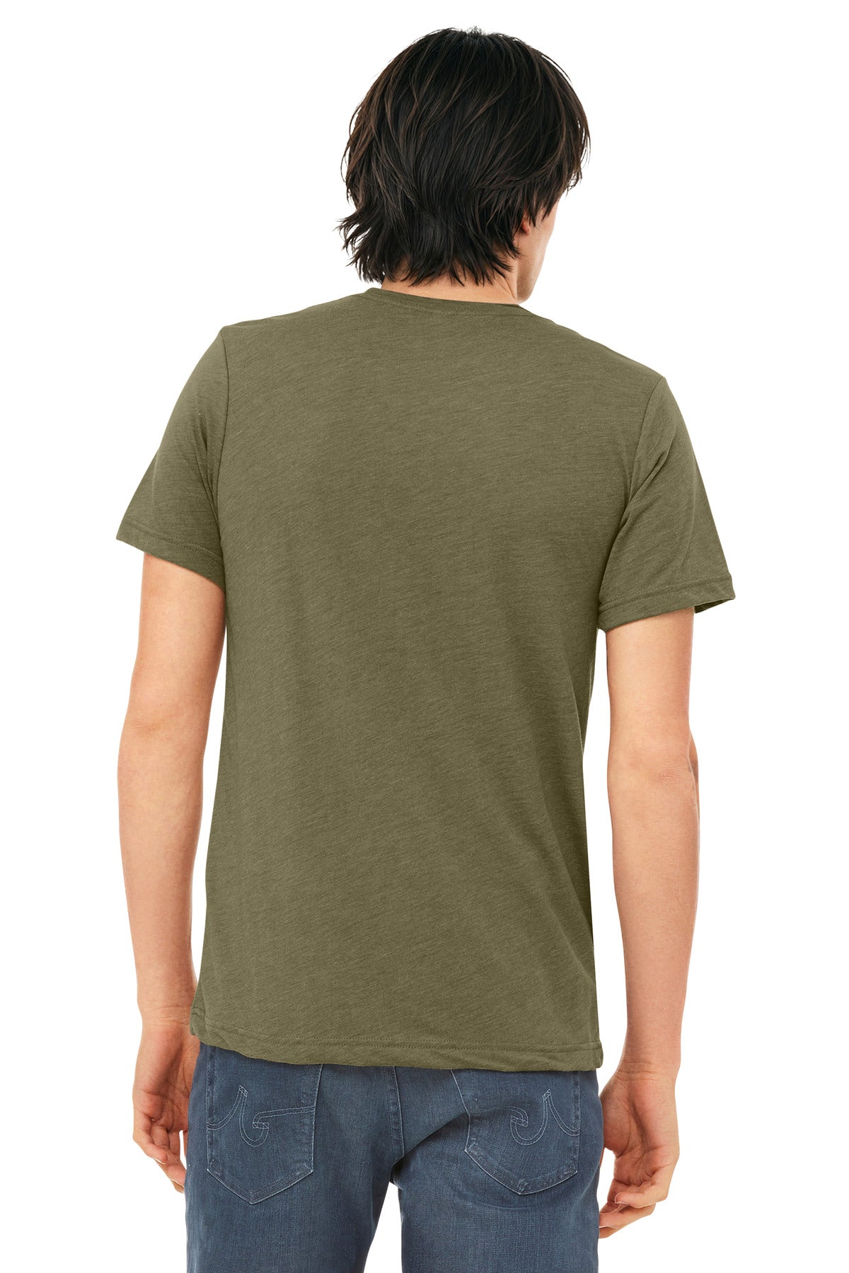 BELLA+CANVAS  Unisex Triblend Short Sleeve Tee - Olive Triblend