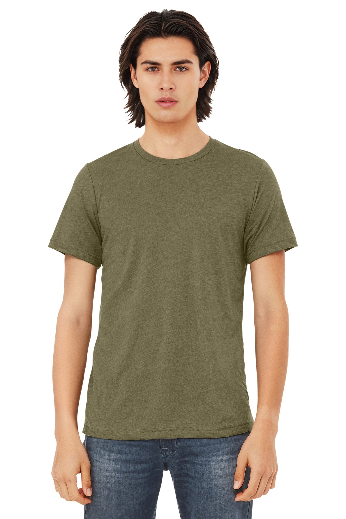 BELLA+CANVAS  Unisex Triblend Short Sleeve Tee - Olive Triblend