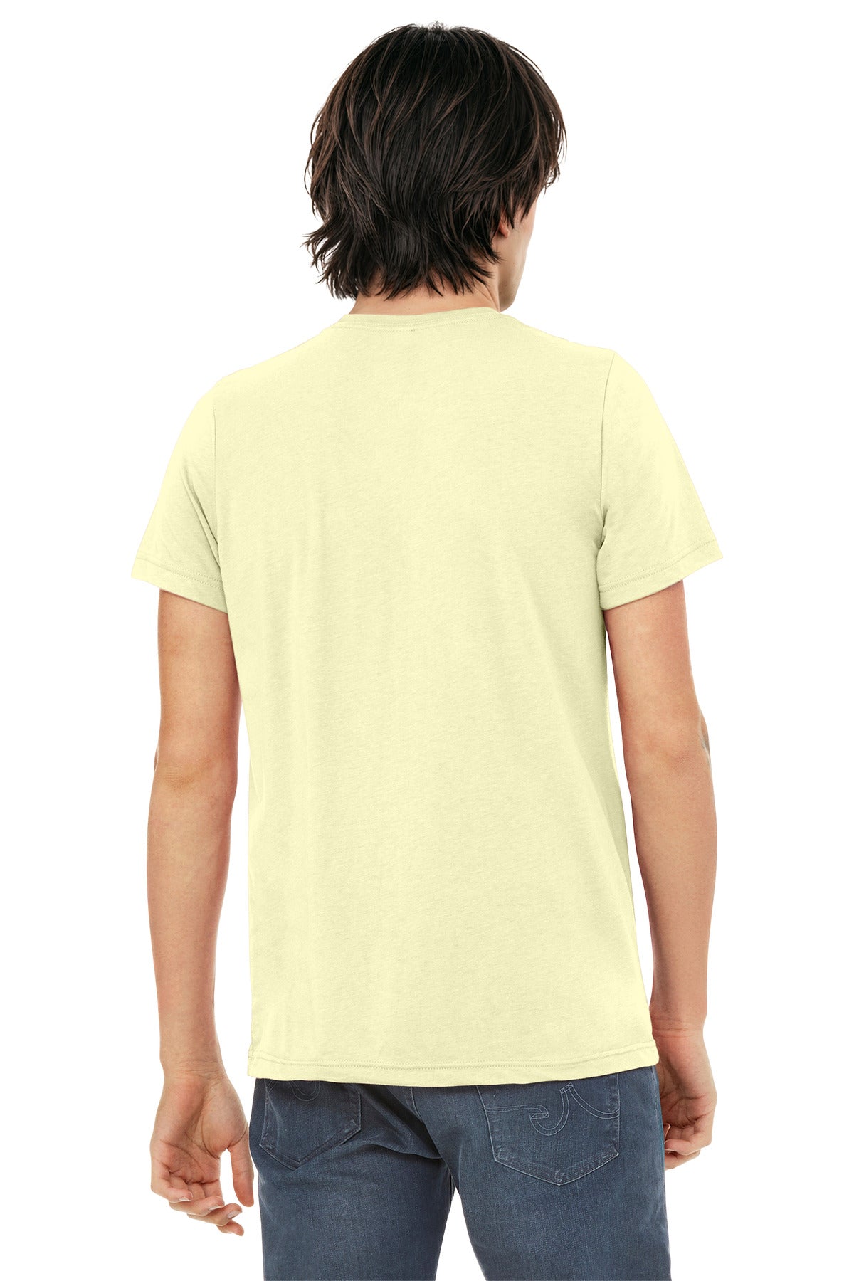 BELLA+CANVAS  Unisex Triblend Short Sleeve Tee - Pale Yellow Triblend