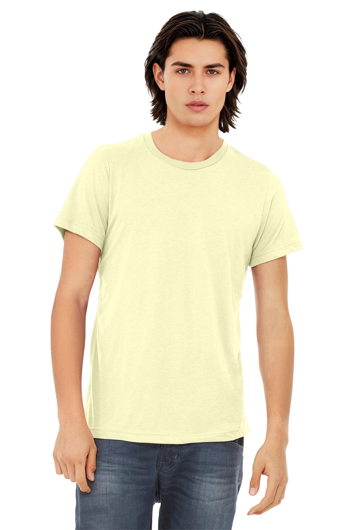 BELLA+CANVAS  Unisex Triblend Short Sleeve Tee - Pale Yellow Triblend