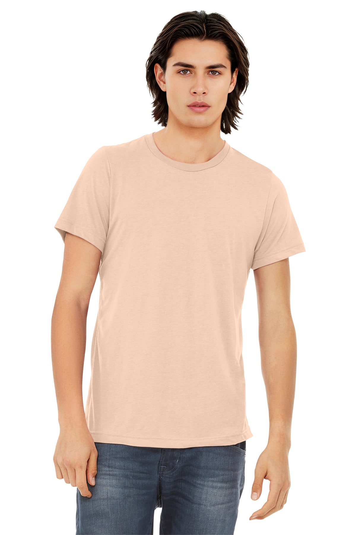 BELLA+CANVAS  Unisex Triblend Short Sleeve Tee - Peach Triblend
