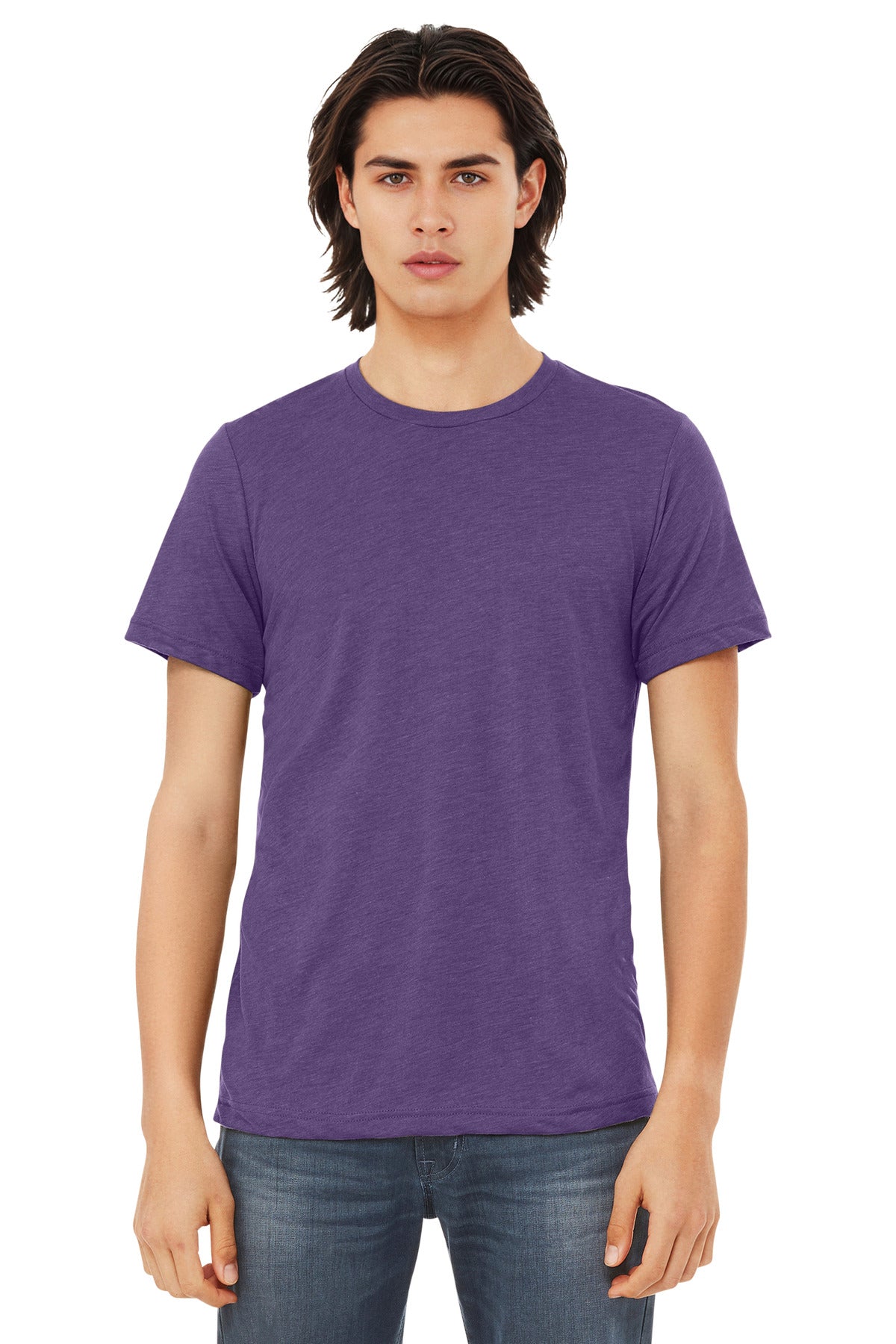 BELLA+CANVAS  Unisex Triblend Short Sleeve Tee - Purple Triblend