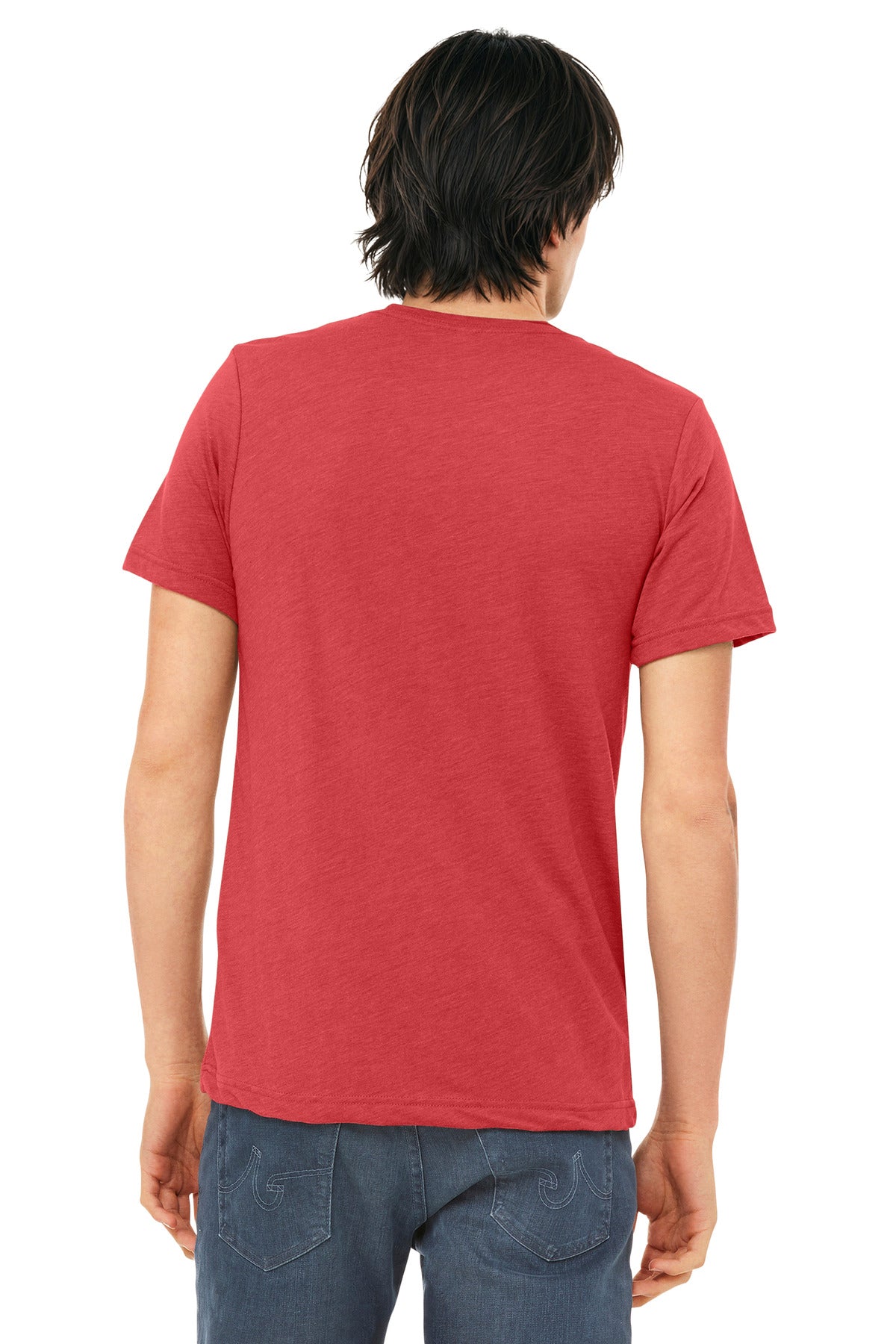 BELLA+CANVAS  Unisex Triblend Short Sleeve Tee - Red Triblend