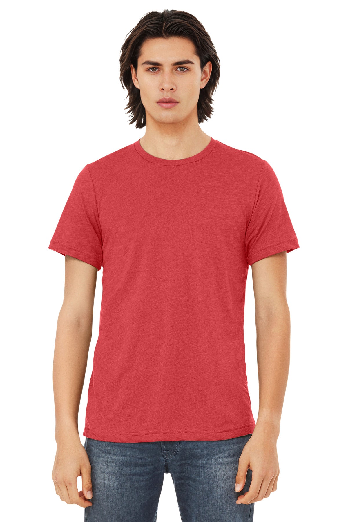 BELLA+CANVAS  Unisex Triblend Short Sleeve Tee - Red Triblend