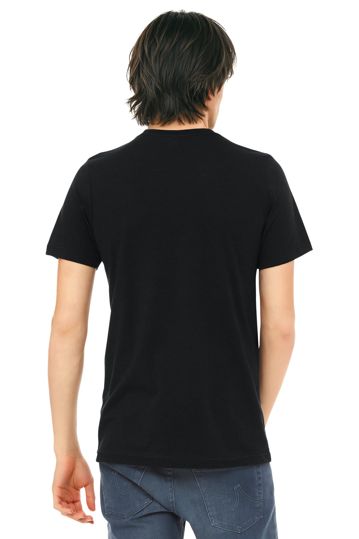 BELLA+CANVAS  Unisex Triblend Short Sleeve Tee - Solid Black Triblend
