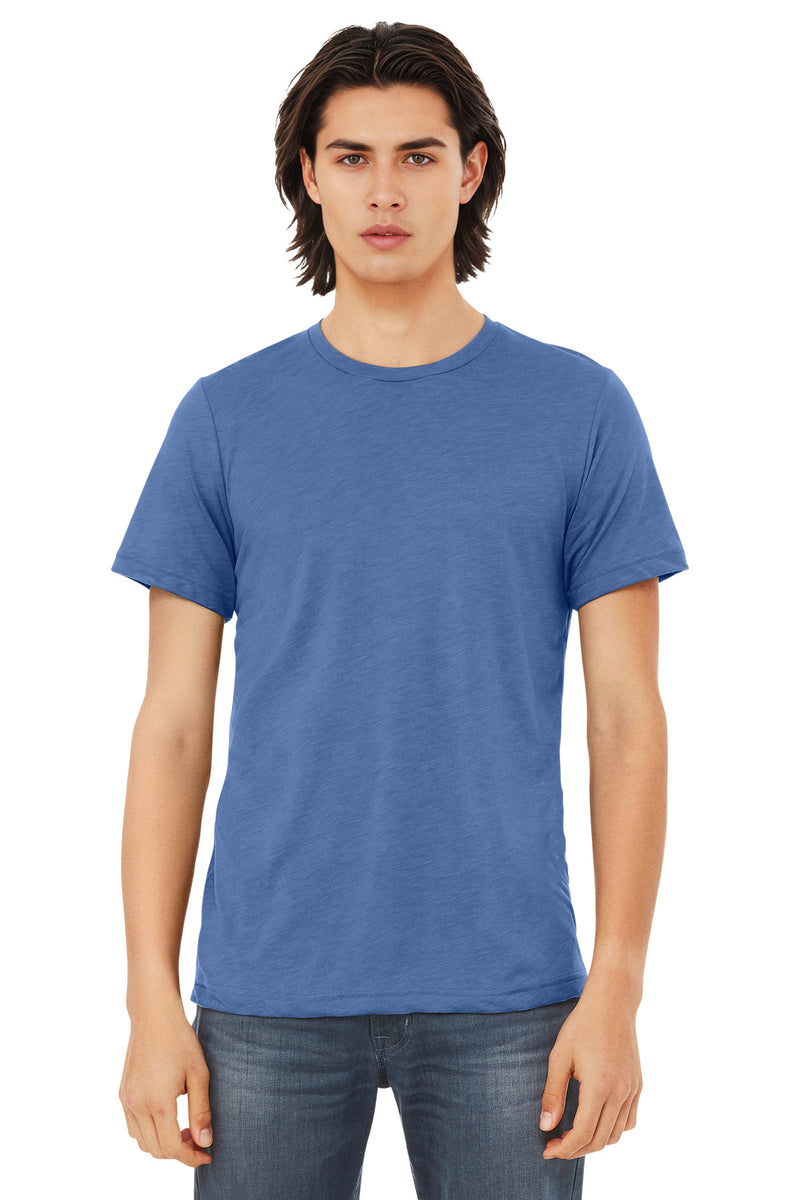 BELLA+CANVAS  Unisex Triblend Short Sleeve Tee - Solid Blue Triblend