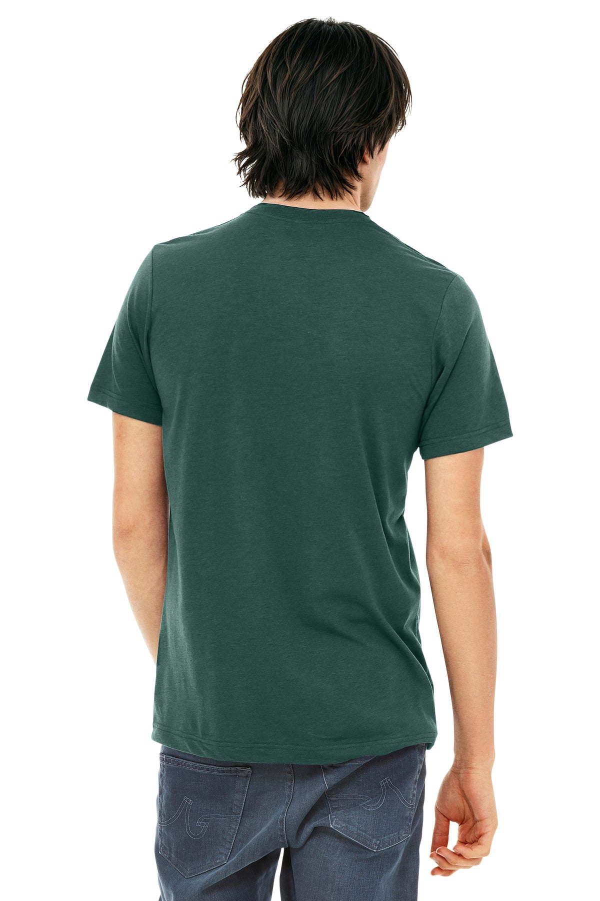BELLA+CANVAS  Unisex Triblend Short Sleeve Tee - Solid Forest Triblend