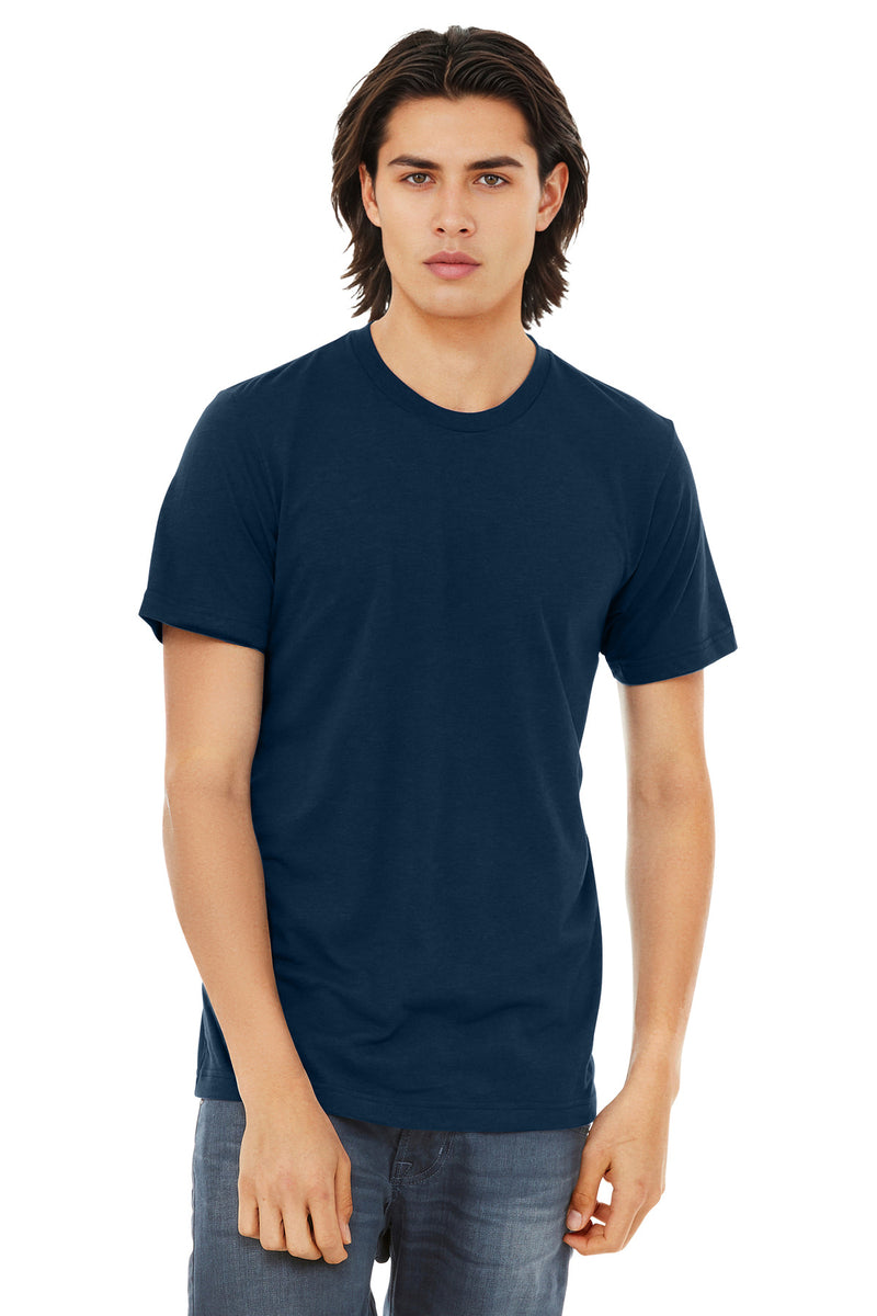 BELLA+CANVAS  Unisex Triblend Short Sleeve Tee - Solid Navy Triblend