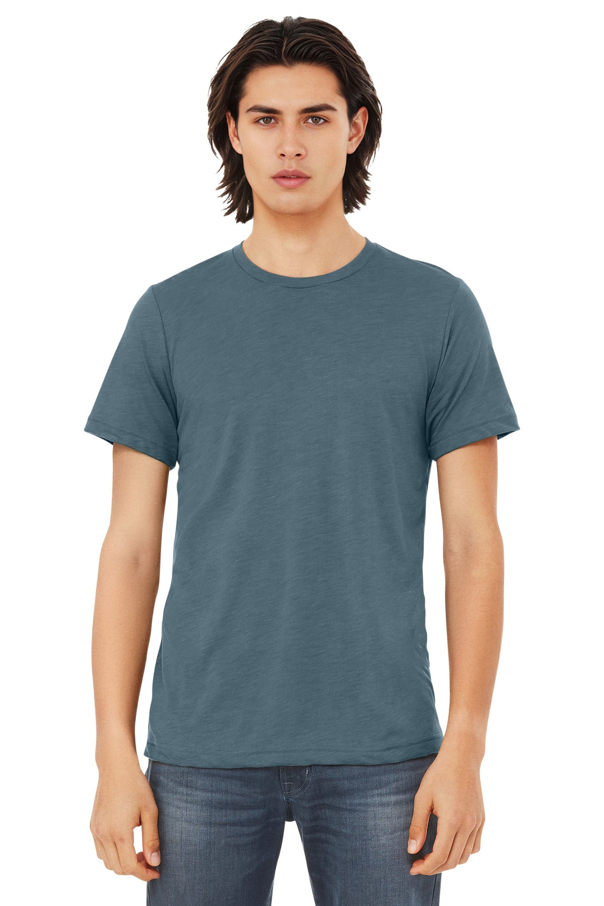 BELLA+CANVAS  Unisex Triblend Short Sleeve Tee - Solid Slate Triblend