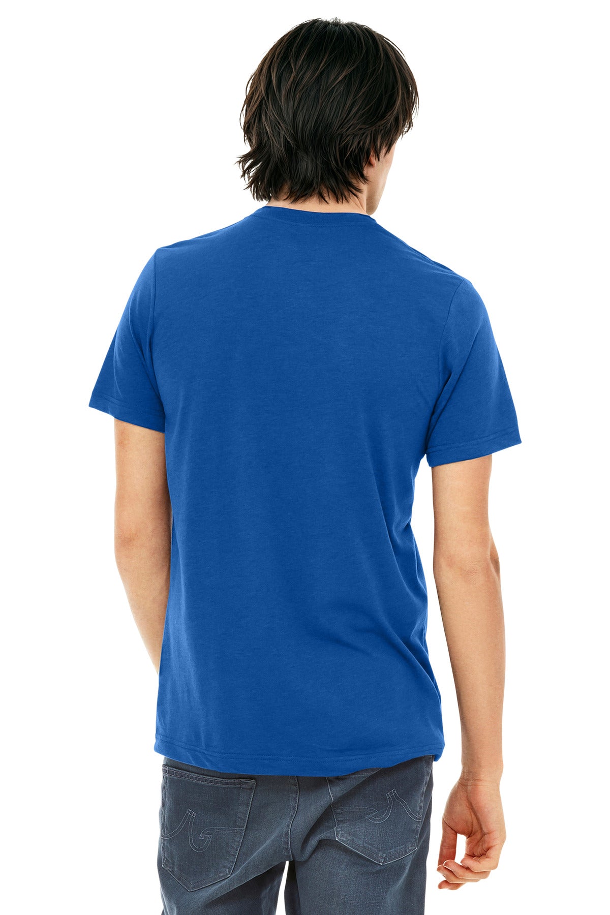 BELLA+CANVAS  Unisex Triblend Short Sleeve Tee - Solid True Royal Triblend