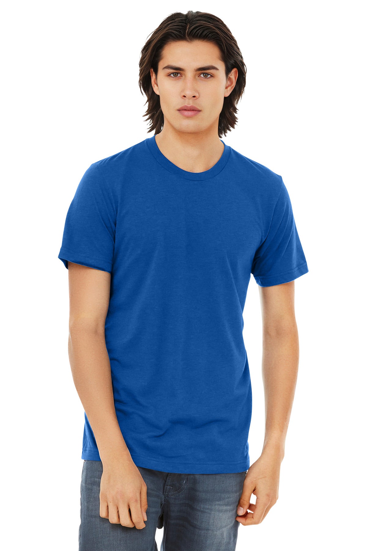 BELLA+CANVAS  Unisex Triblend Short Sleeve Tee - Solid True Royal Triblend