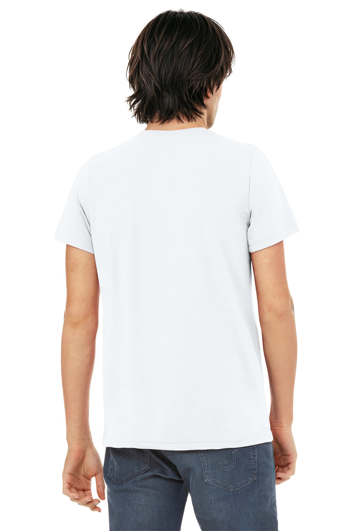 BELLA+CANVAS  Unisex Triblend Short Sleeve Tee - Solid White Triblend