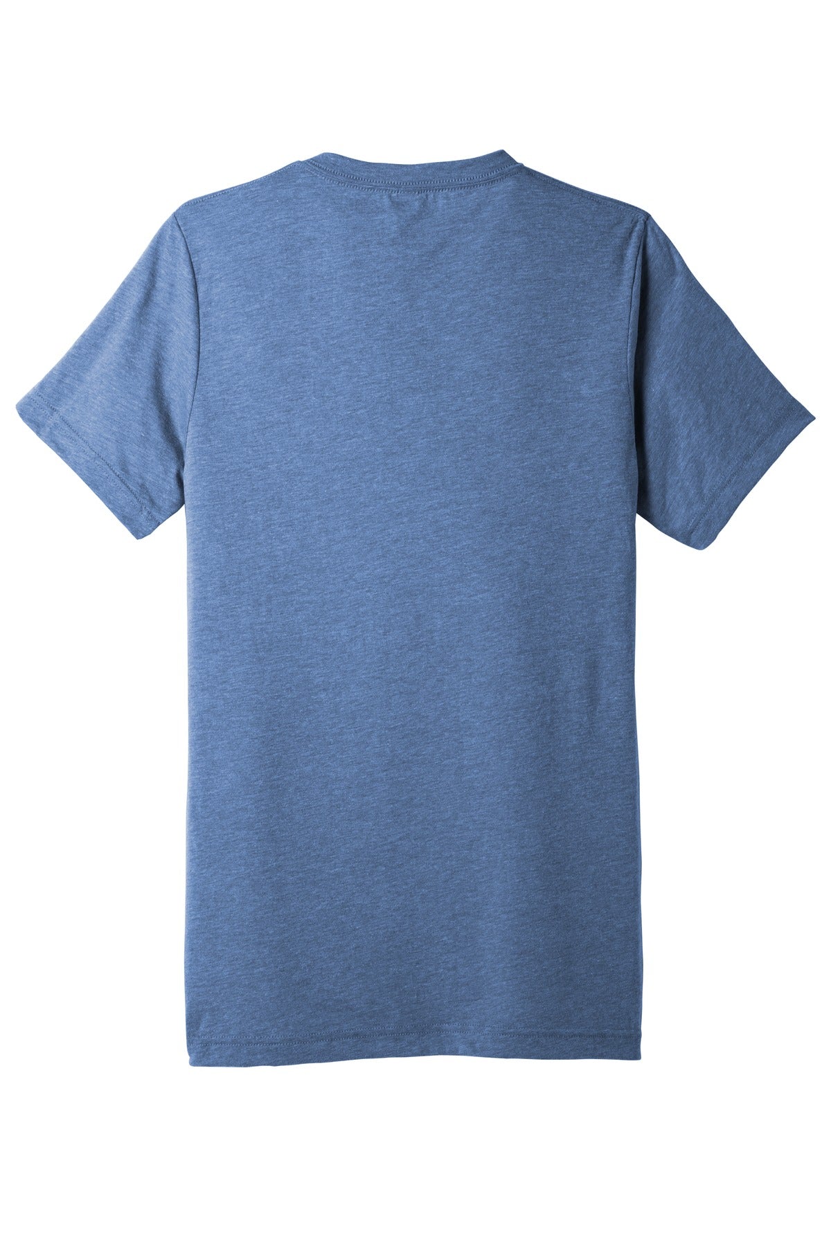 BELLA+CANVAS  Unisex Triblend Short Sleeve V-Neck Te - Blue Triblend