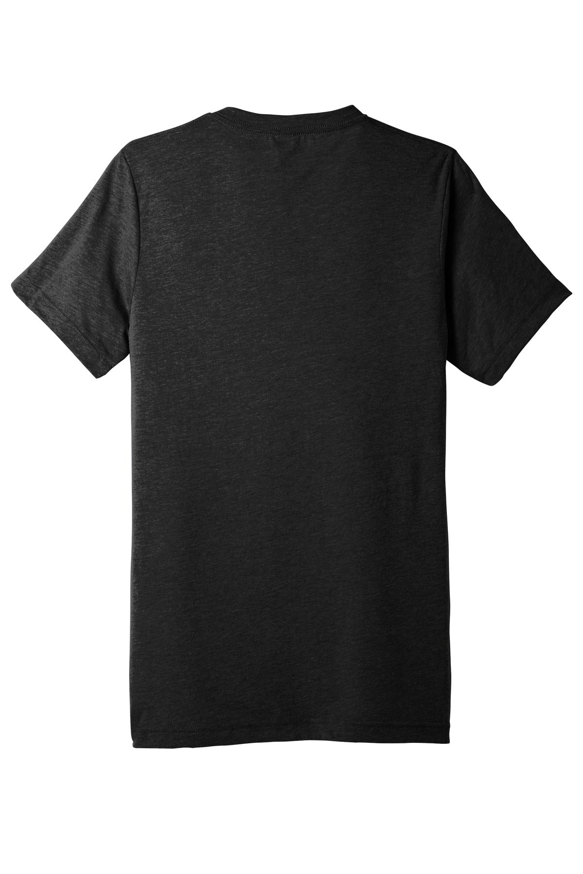 BELLA+CANVAS  Unisex Triblend Short Sleeve V-Neck Te - Charcoal-Black Triblend