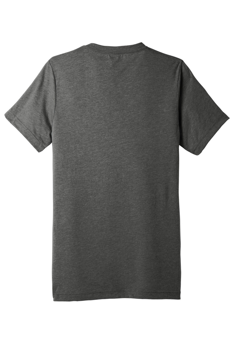 BELLA+CANVAS  Unisex Triblend Short Sleeve V-Neck Te - Grey Triblend