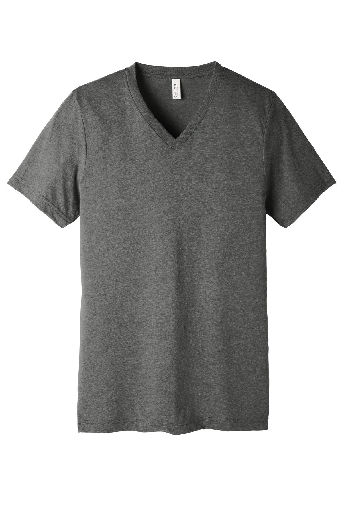 BELLA+CANVAS  Unisex Triblend Short Sleeve V-Neck Te - Grey Triblend
