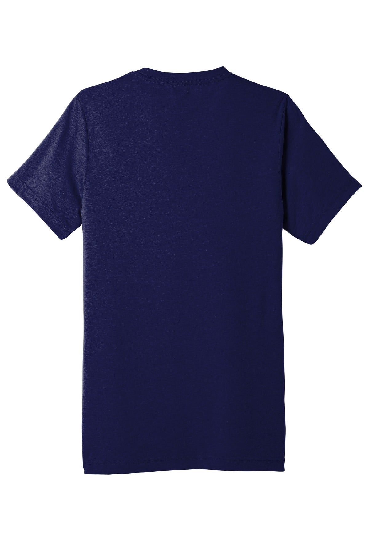 BELLA+CANVAS  Unisex Triblend Short Sleeve V-Neck Te - Navy Triblend