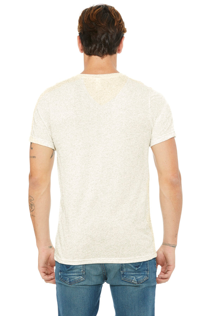 BELLA+CANVAS  Unisex Triblend Short Sleeve V-Neck Te - Oatmeal Triblend