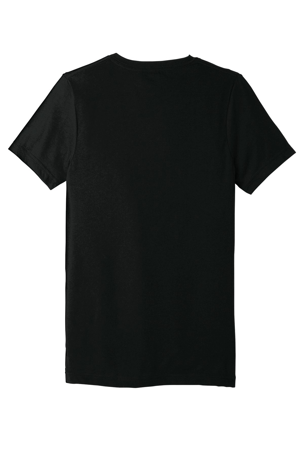 BELLA+CANVAS  Unisex Triblend Short Sleeve V-Neck Te - Solid Black Triblend
