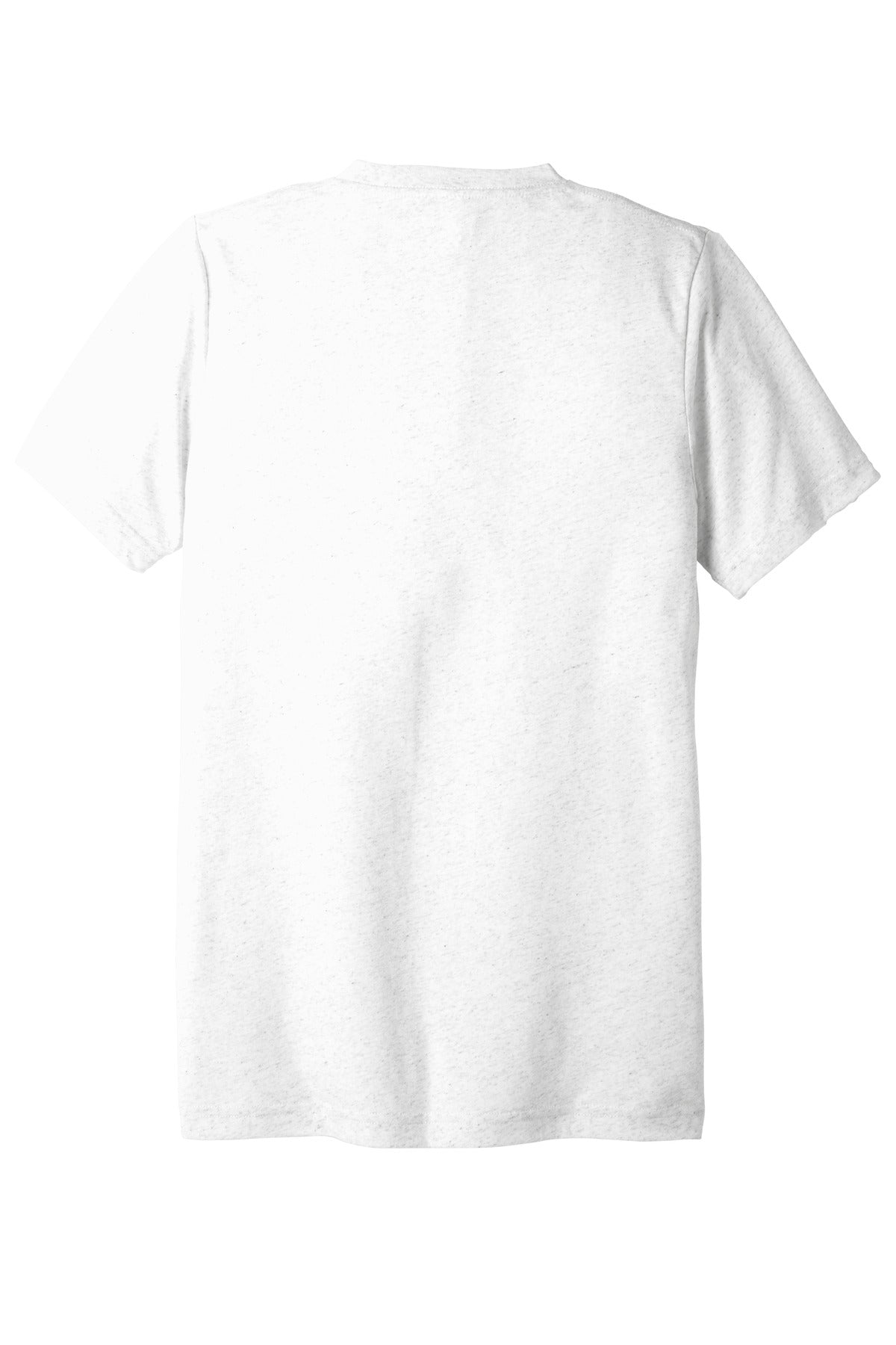 BELLA+CANVAS  Unisex Triblend Short Sleeve V-Neck Te - White Fleck Triblend