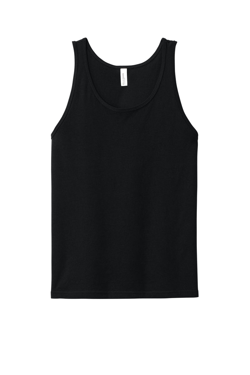 BELLA+CANVAS Unisex Heather CVC Tank - Solid Black Blend