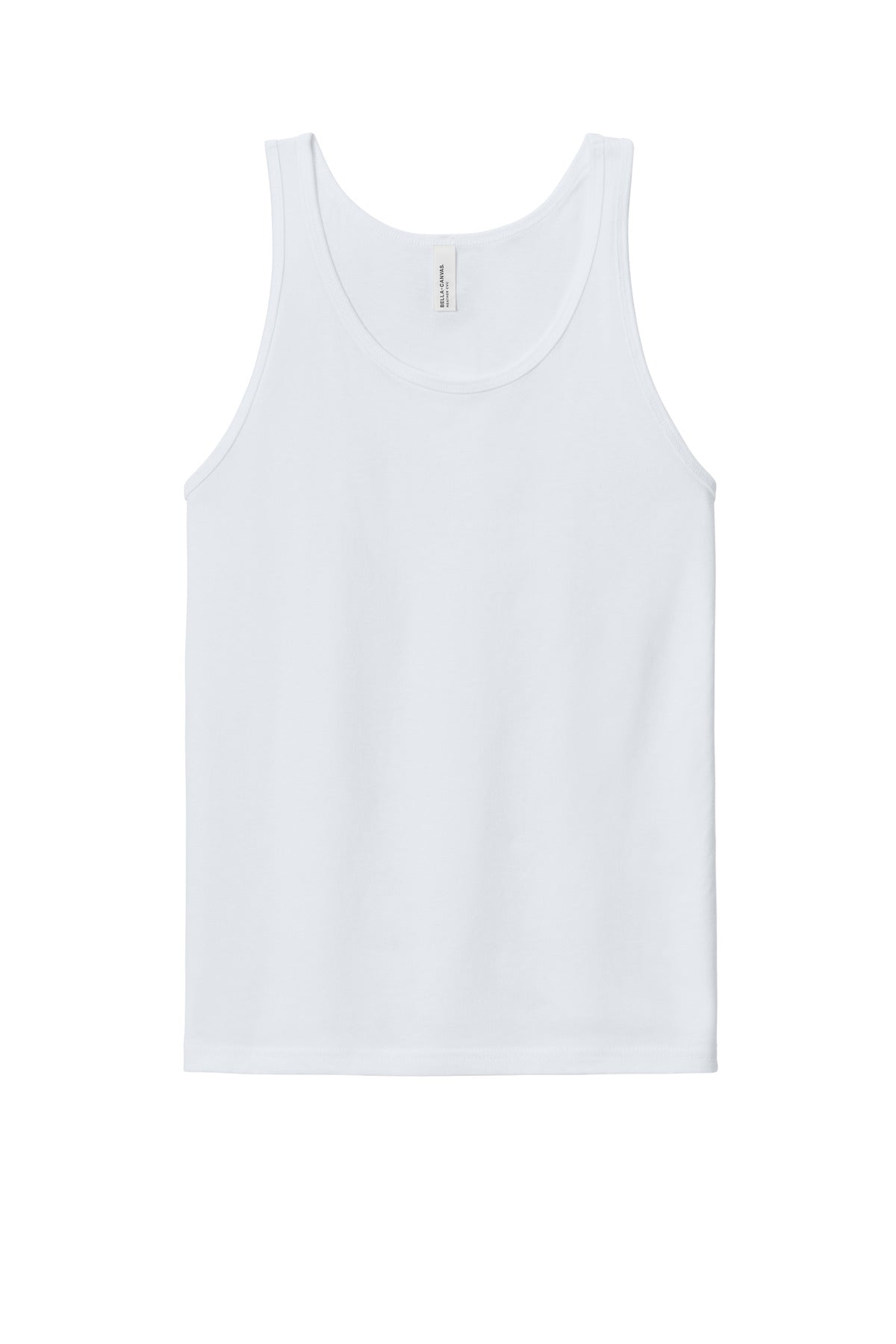 BELLA+CANVAS Unisex Heather CVC Tank - Solid White Blend