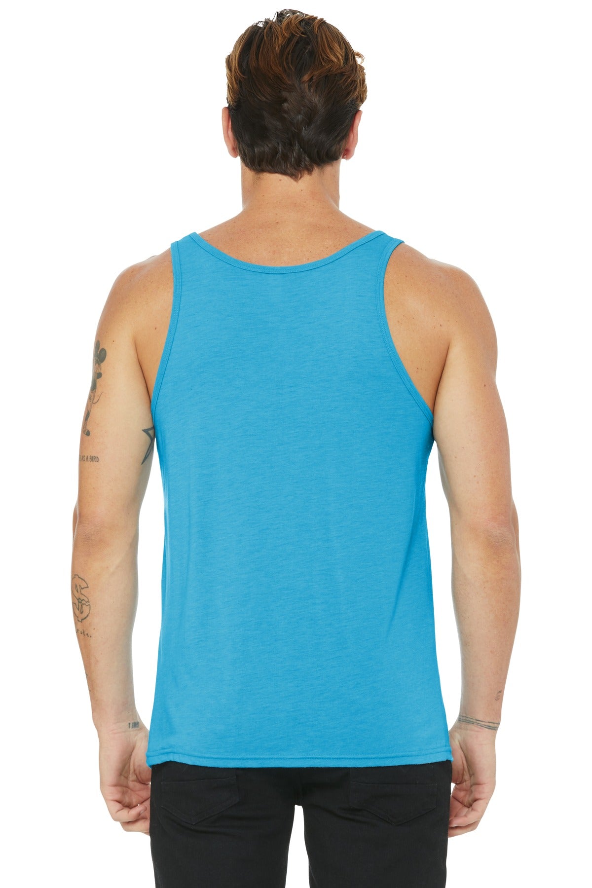 BELLA+CANVAS  Unisex Jersey Tank - Aqua Triblend