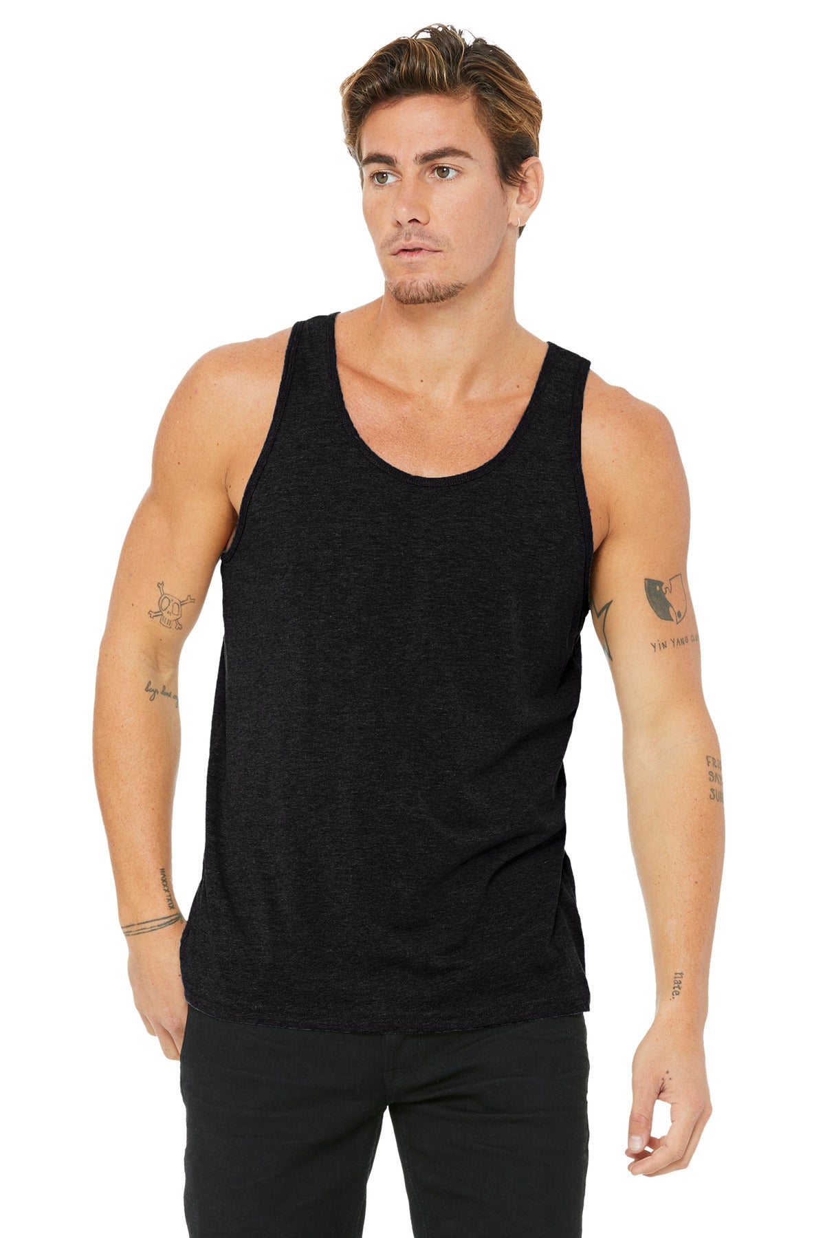 BELLA+CANVAS  Unisex Jersey Tank - Black Heather