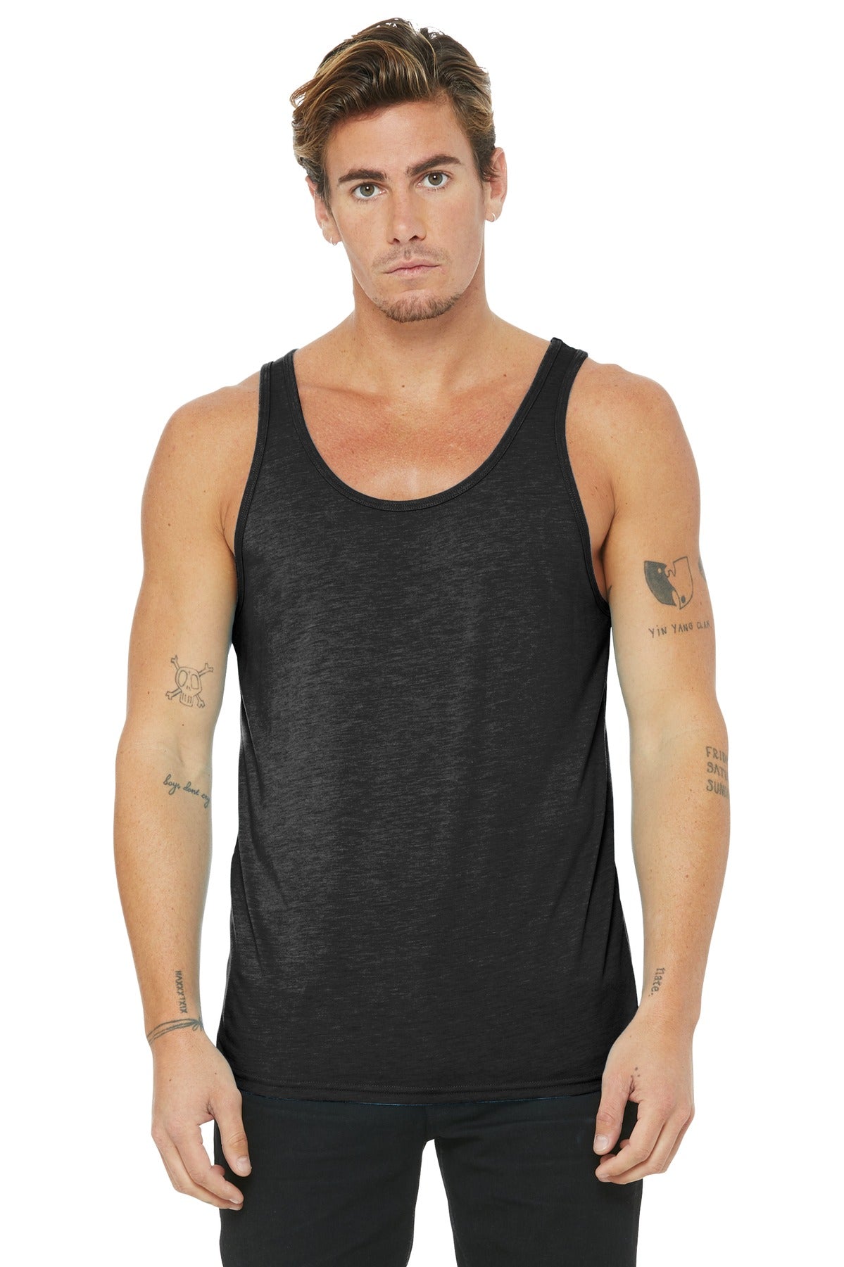BELLA+CANVAS  Unisex Jersey Tank - Charcoal-Black Triblend