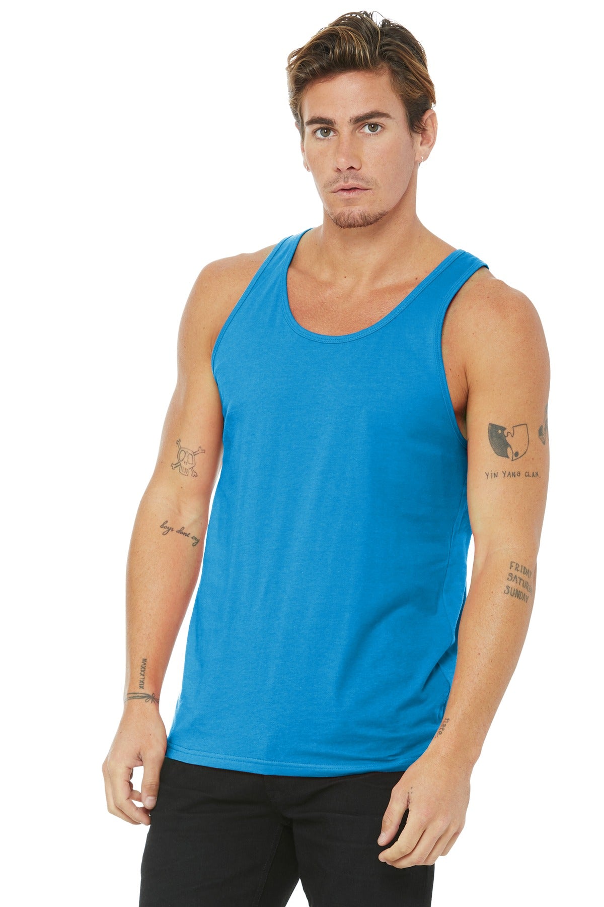 BELLA+CANVAS  Unisex Jersey Tank - Neon Blue