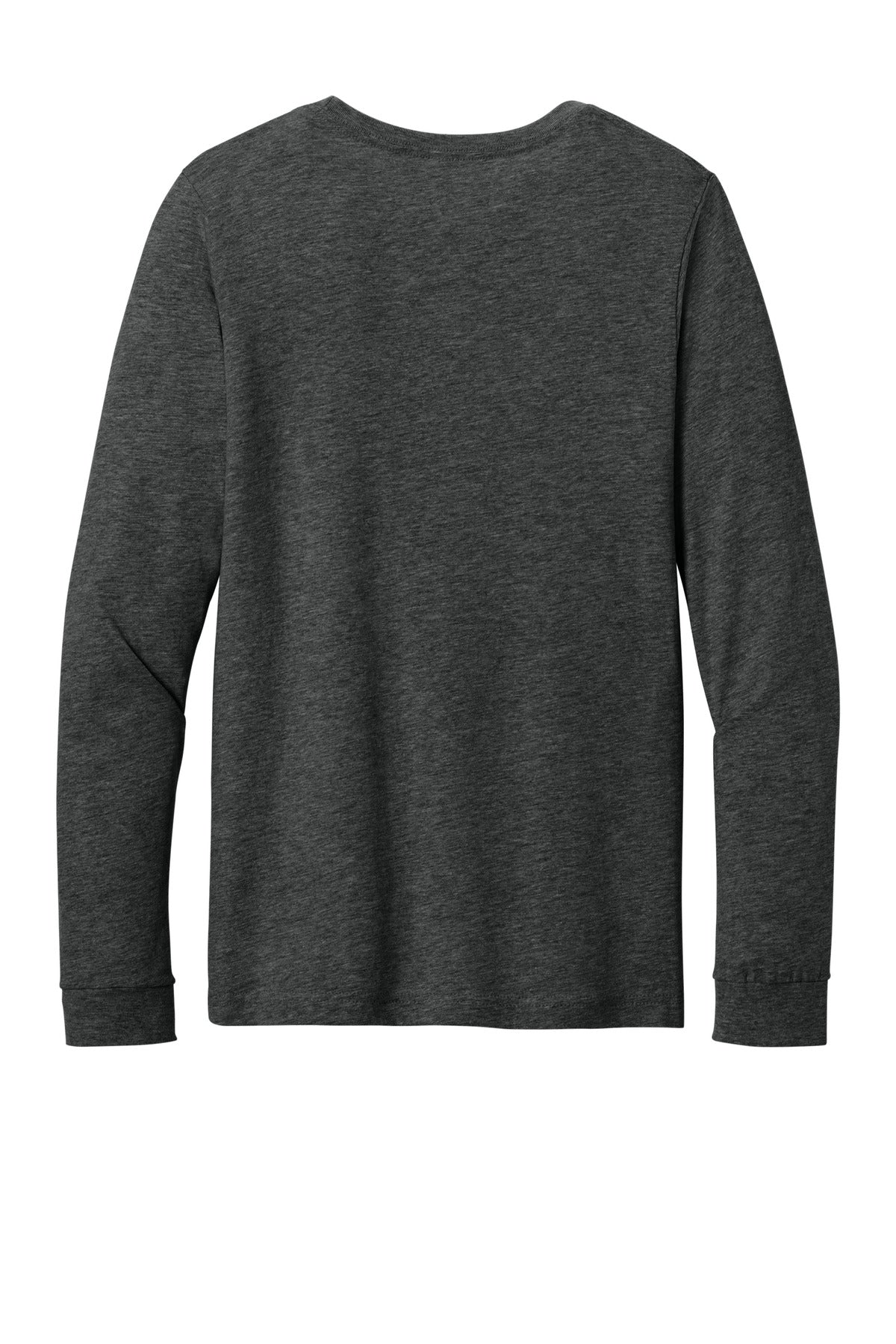 BELLA+CANVAS Unisex Heather CVC Long Sleeve Tee - Dark Grey Heather
