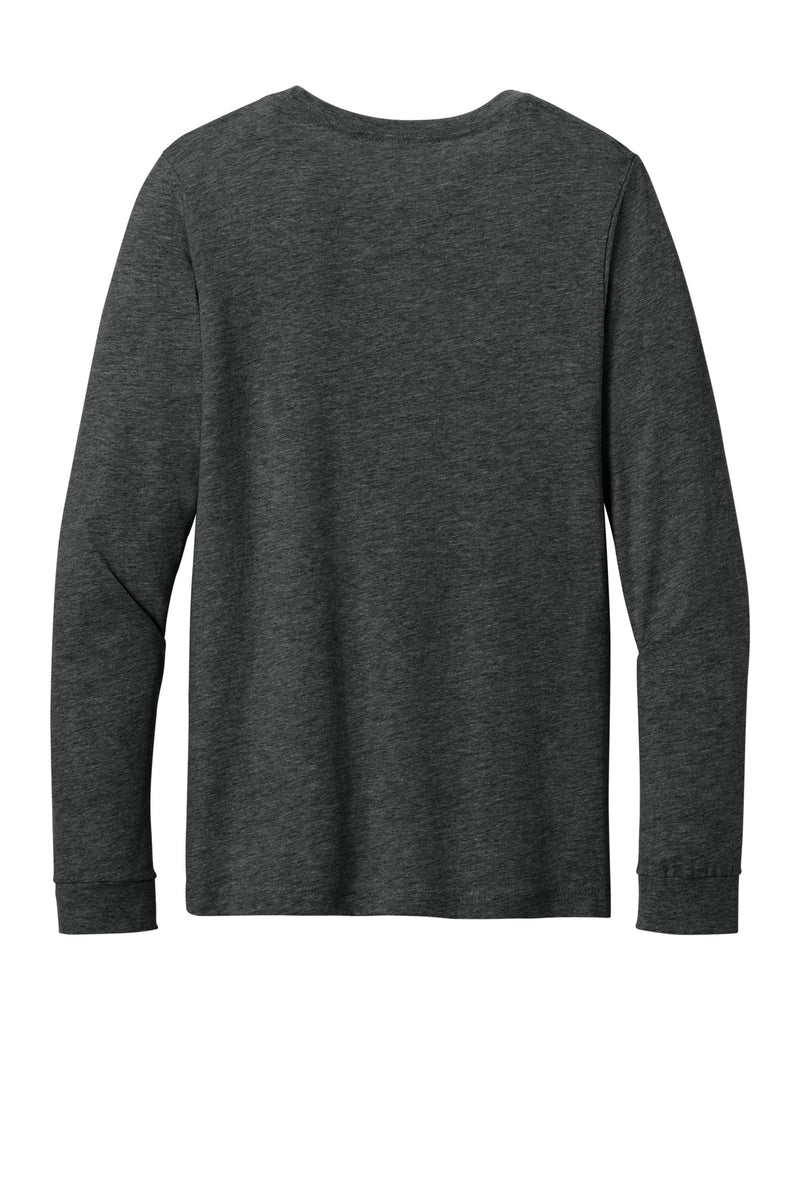 BELLA+CANVAS Unisex Heather CVC Long Sleeve Tee - Dark Grey Heather