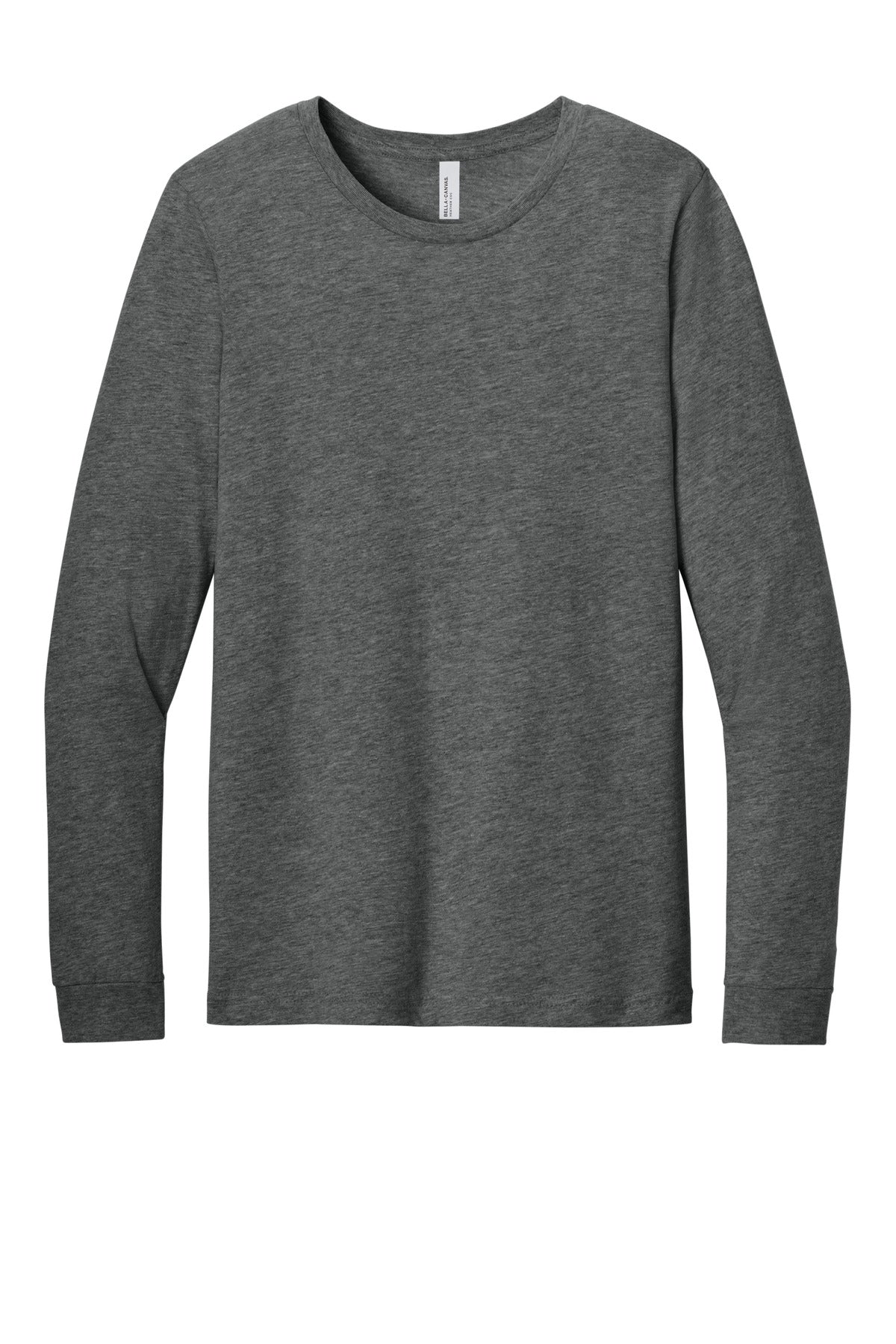 BELLA+CANVAS Unisex Heather CVC Long Sleeve Tee - Deep Heather