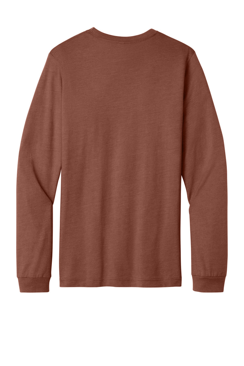 BELLA+CANVAS Unisex Heather CVC Long Sleeve Tee - Heather Clay