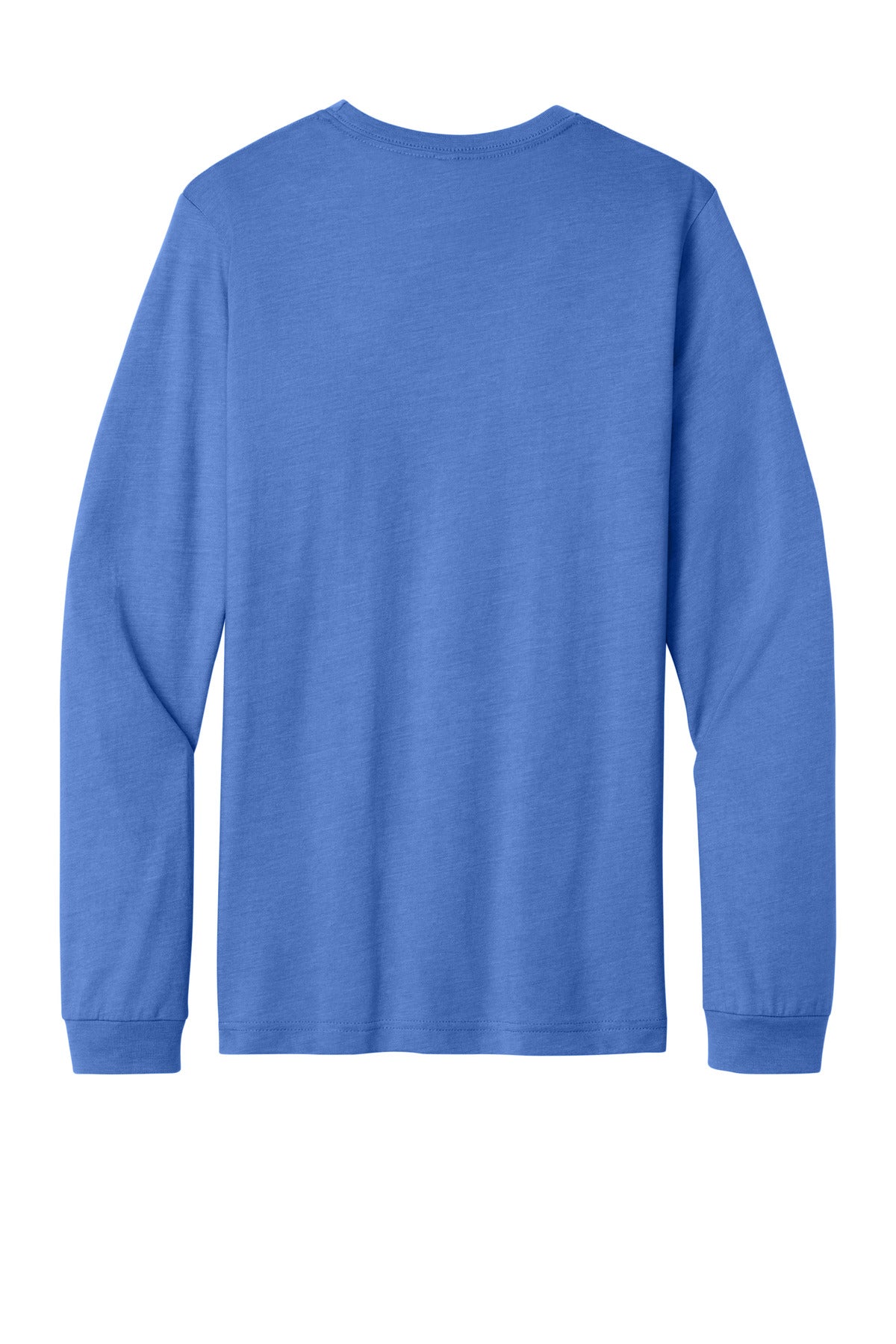 BELLA+CANVAS Unisex Heather CVC Long Sleeve Tee - Heather Columbia Blue
