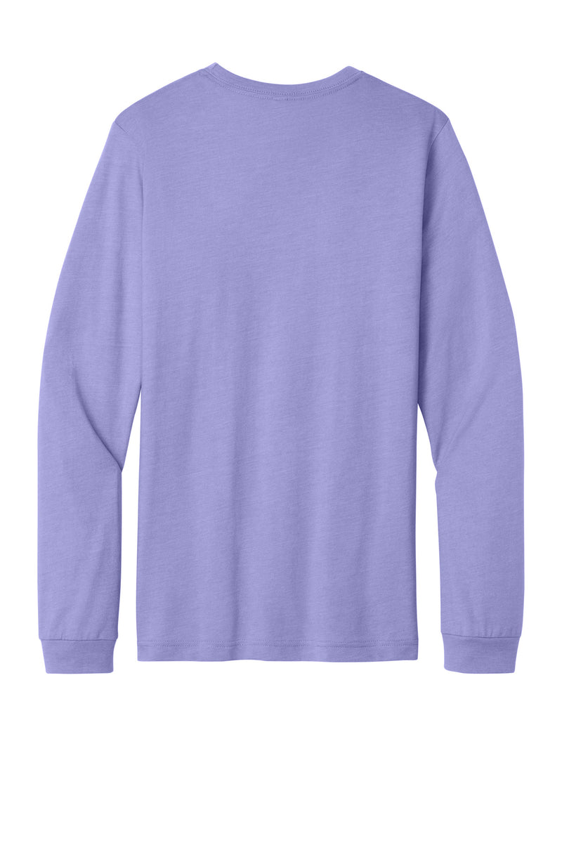 BELLA+CANVAS Unisex Heather CVC Long Sleeve Tee - Heather Dark Lavender