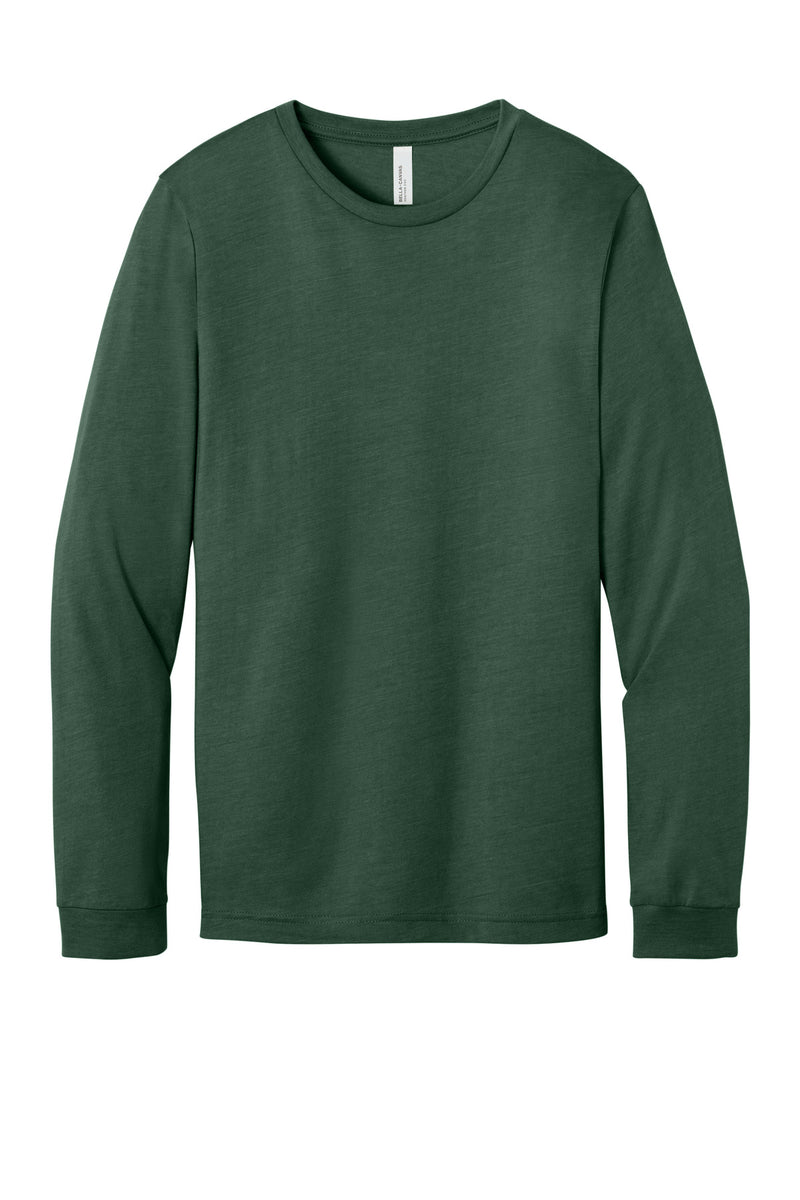 BELLA+CANVAS Unisex Heather CVC Long Sleeve Tee - Heather Forest