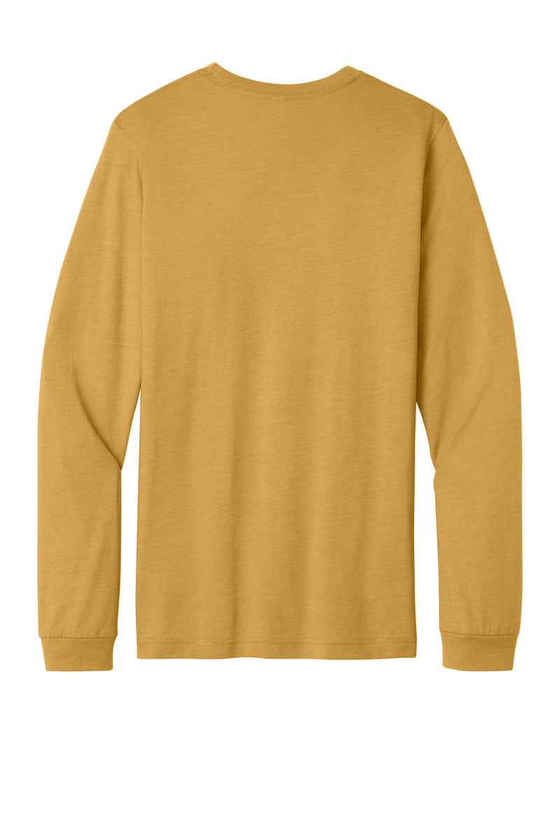 BELLA+CANVAS Unisex Heather CVC Long Sleeve Tee - Heather Mustard