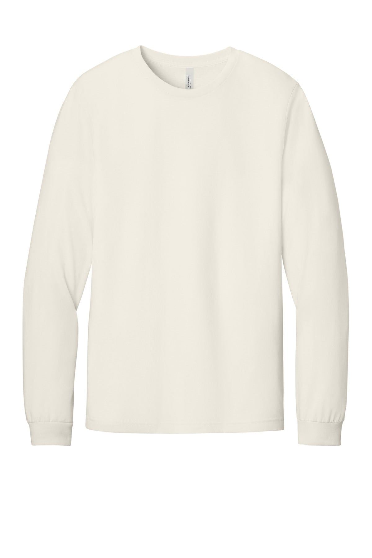 BELLA+CANVAS Unisex Heather CVC Long Sleeve Tee - Heather Natural