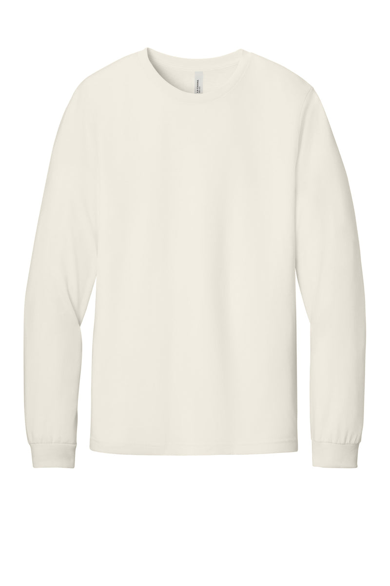 BELLA+CANVAS Unisex Heather CVC Long Sleeve Tee - Heather Natural