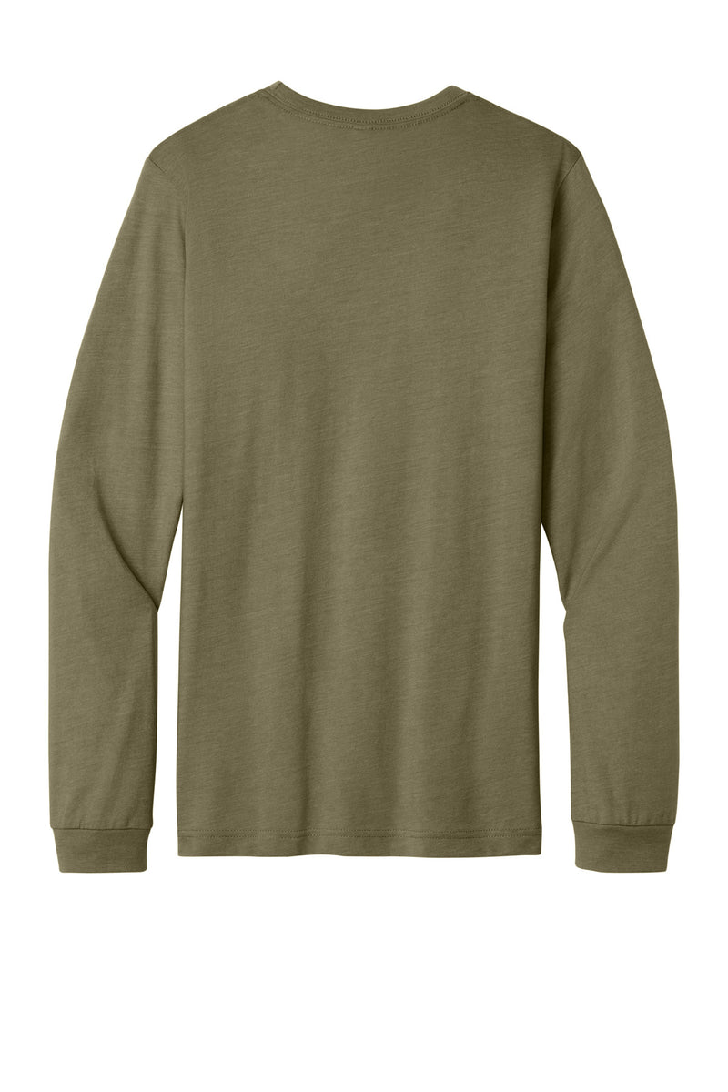BELLA+CANVAS Unisex Heather CVC Long Sleeve Tee - Heather Olive