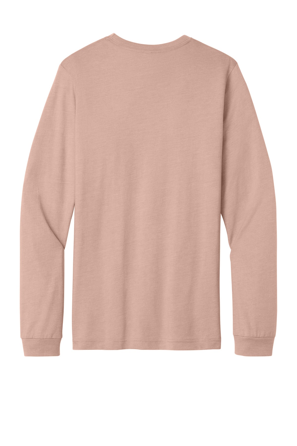 BELLA+CANVAS Unisex Heather CVC Long Sleeve Tee - Heather Peach