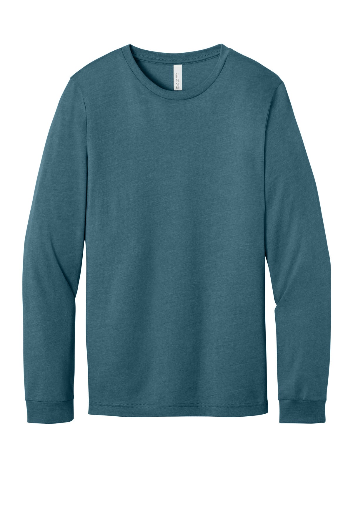 BELLA+CANVAS Unisex Heather CVC Long Sleeve Tee - Heather Slate