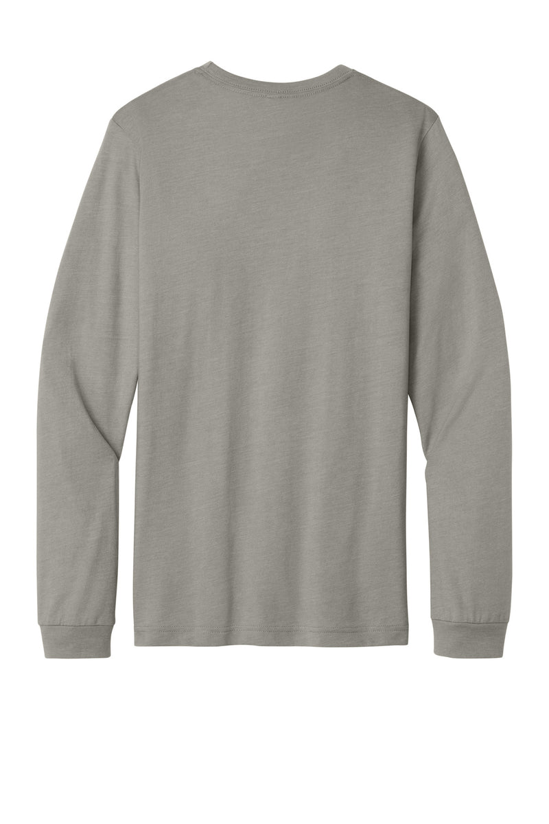 BELLA+CANVAS Unisex Heather CVC Long Sleeve Tee - Heather Stone