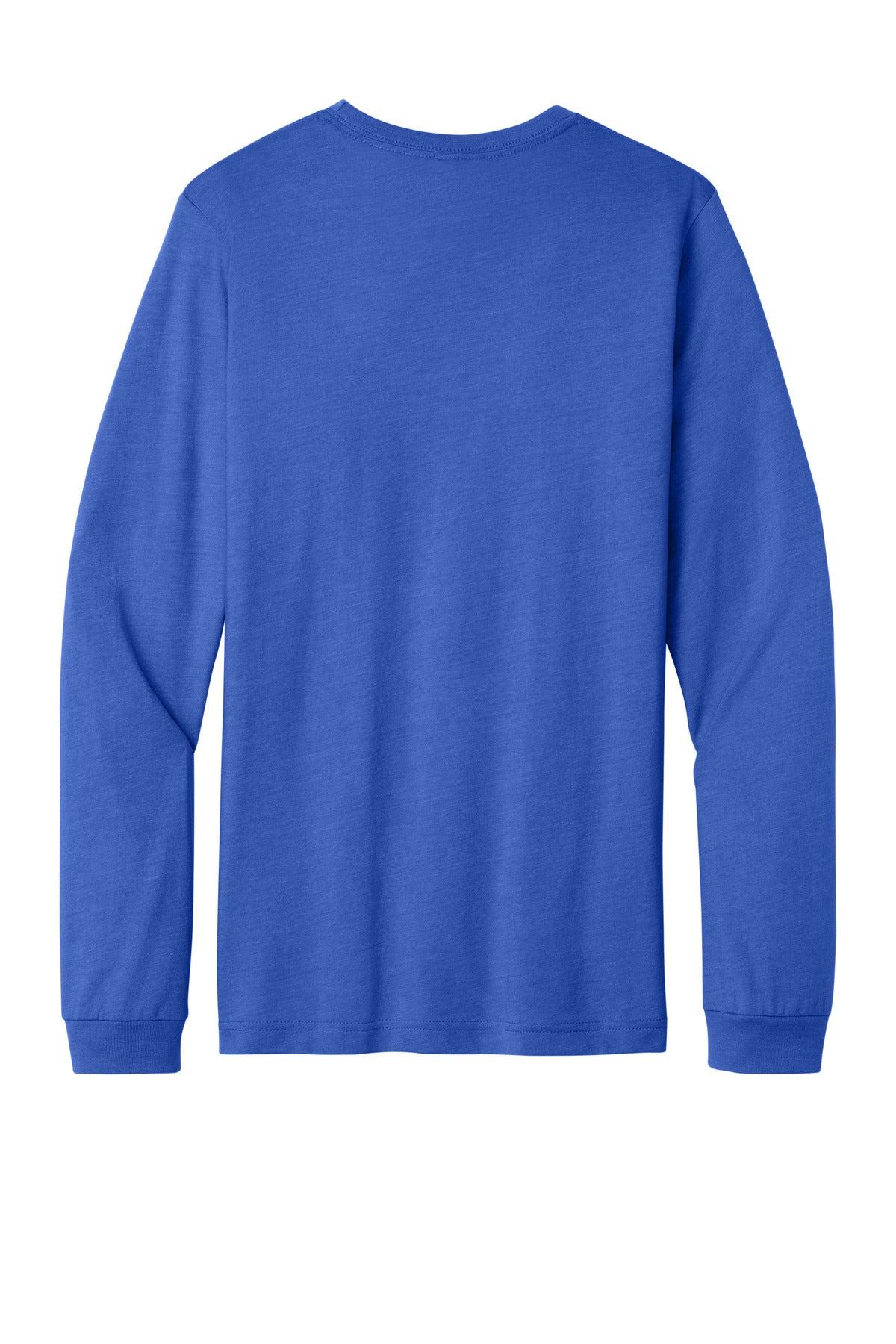 BELLA+CANVAS Unisex Heather CVC Long Sleeve Tee - Heather True Royal