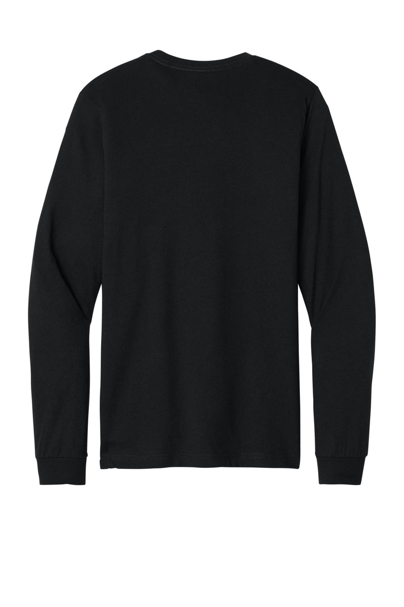 BELLA+CANVAS Unisex Heather CVC Long Sleeve Tee - Solid Black Blend