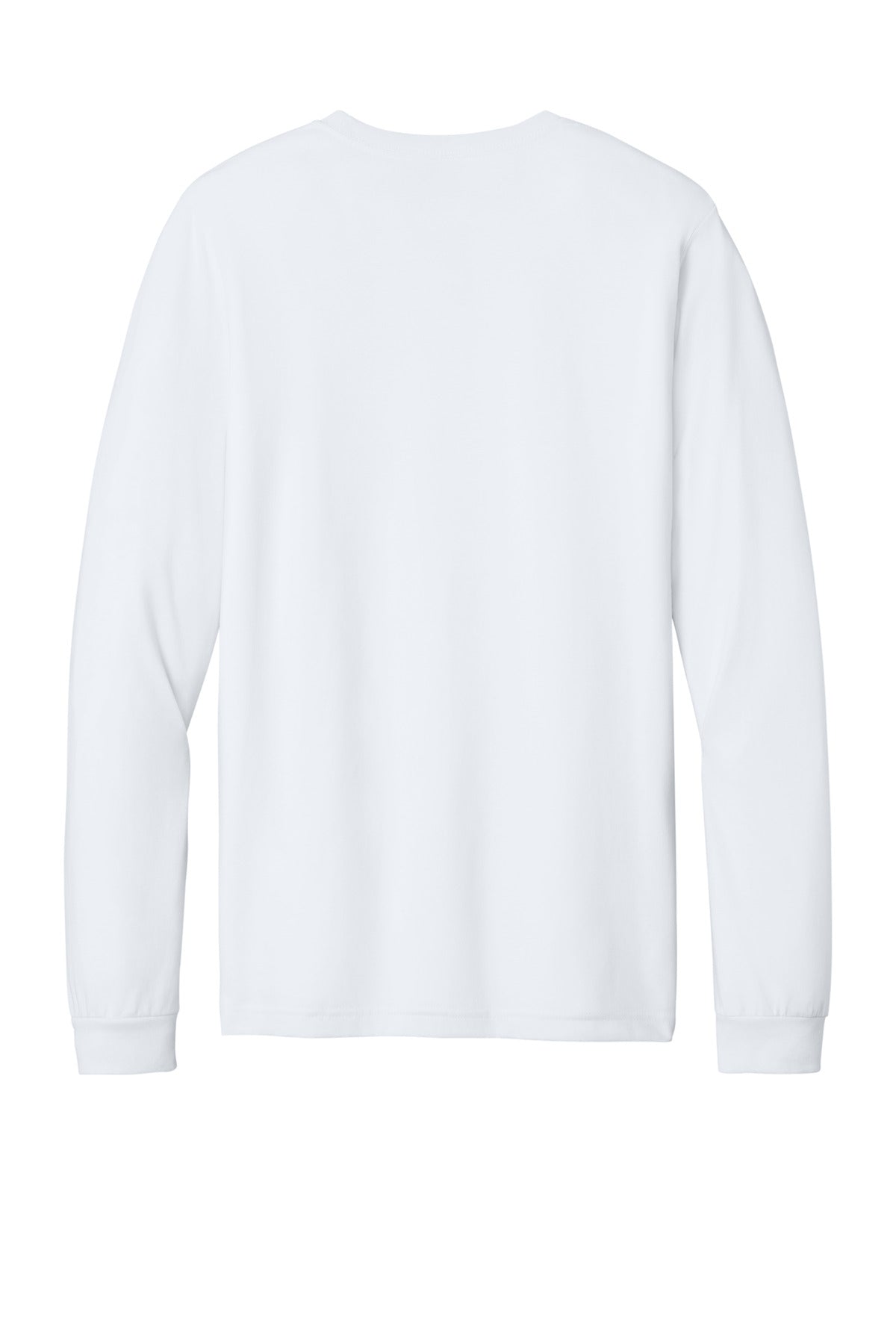 BELLA+CANVAS Unisex Heather CVC Long Sleeve Tee - Solid White Blend