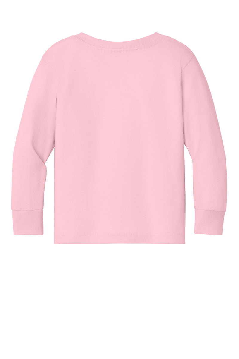 BELLA+CANVAS Toddler Jersey Long Sleeve Tee - Pink