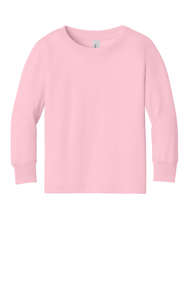 BELLA+CANVAS Toddler Jersey Long Sleeve Tee - Pink